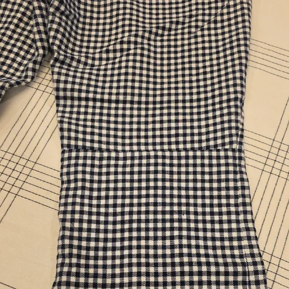 J. Crew Black and White Checkered Cropped Pants - Picture 9 of 10